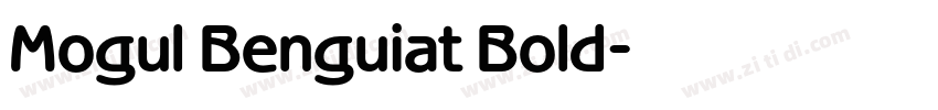 Mogul Benguiat Bold字体转换